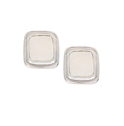 Women's The Moziac-Quad Statement Earrings - Metallic Silver