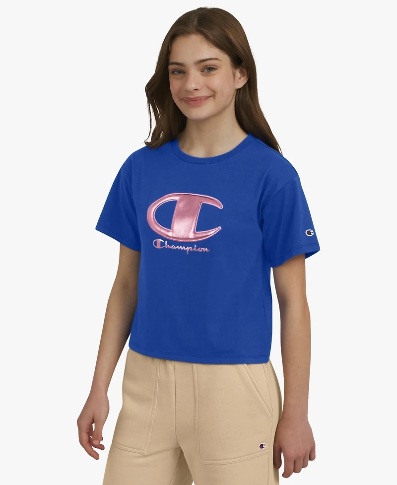 Champion Girls 7-16 Meet and Greet Crewneck T-Shirt
