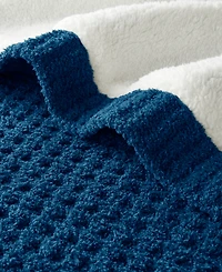 Madison Park Rowan Waffle Knit Chenille Throw, 50" x 60"