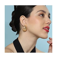 Women's The Lamella Hoop Earrings - California Gold