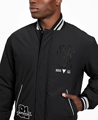 Guess Men's Varsity Bomber Regular-Fit Jacket