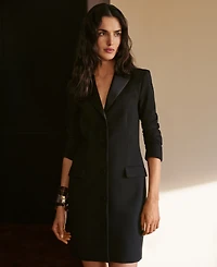 Lauren Ralph Women's Lapel Peak Detail Dress