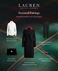 Lauren Ralph Lauren Women's Bib-Front Long Sleeve Shirt