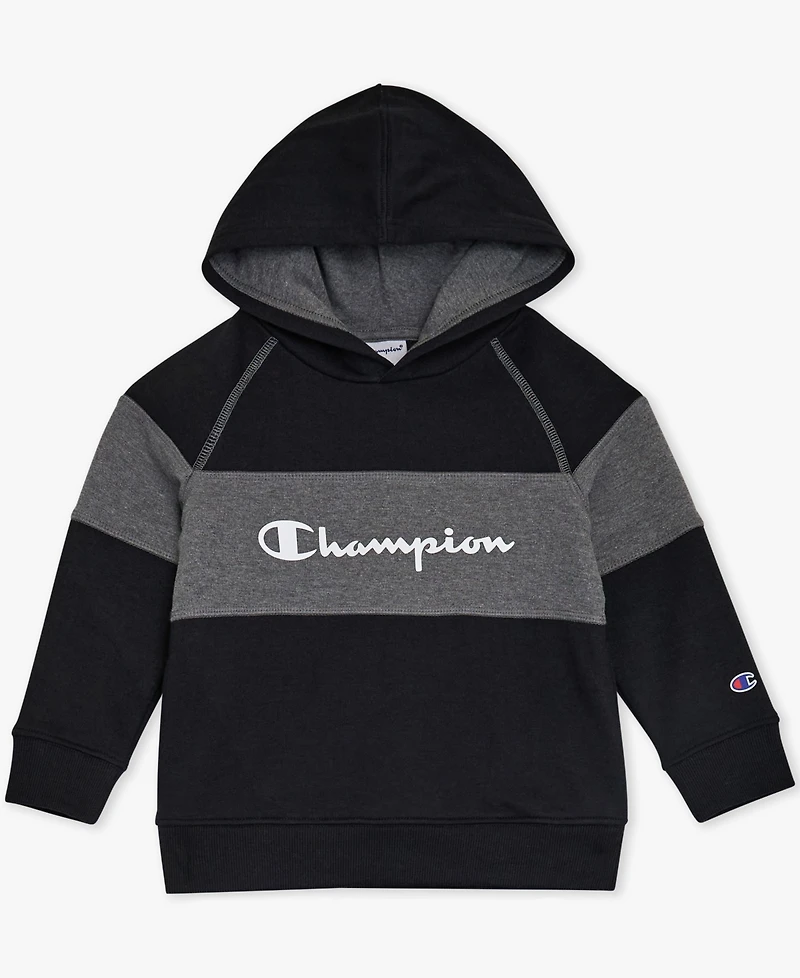Champion Boys Toddler 2T-4T Colorblock Hoodie and Pants, 2-Piece Set