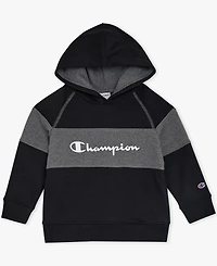Champion Boys Toddler 2T-4T Colorblock Hoodie and Pants, 2-Piece Set