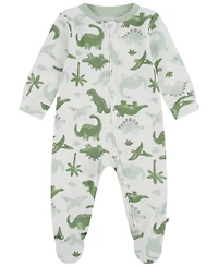 Huggies Baby Boys Printed Full-Zip Footed Long-Sleeve Coverall
