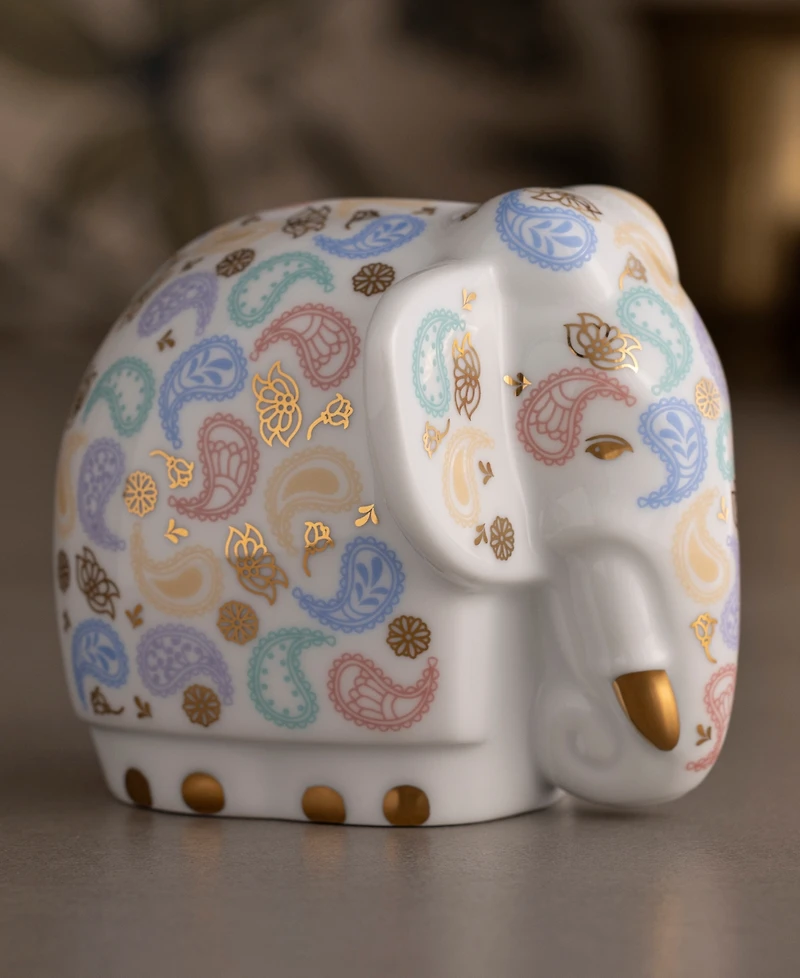 Noritake Paisley Gold-Tone Elephant Figurine