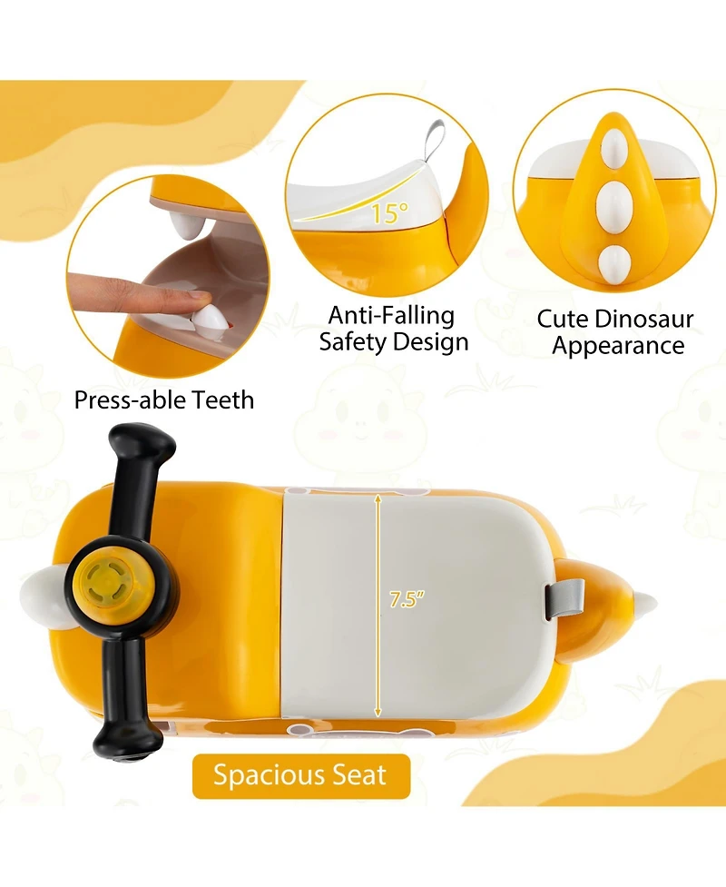 Sugift Toddler Ride on Toy Walking Sliding Car with Lights and Music