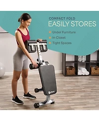 Lifepro SculptTrainer Roman Chair – Adjustable Hyperextension Bench for Core, Back & Ab Workouts – Foldable Home Gym Equipment