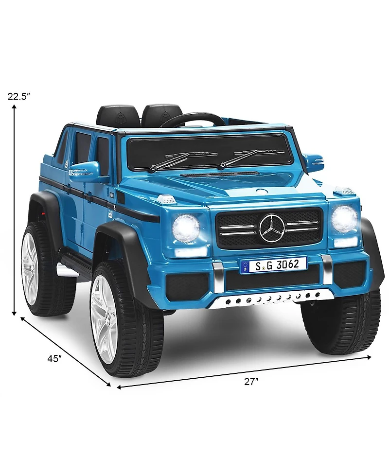 Sugift 12V Licensed Mercedes-Benz Kids Ride On Car