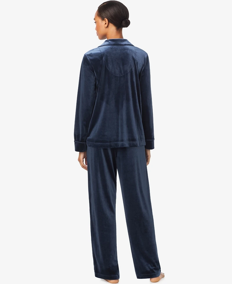 Lauren Ralph Women's Long Sleeves Notch Collar Pajama Set