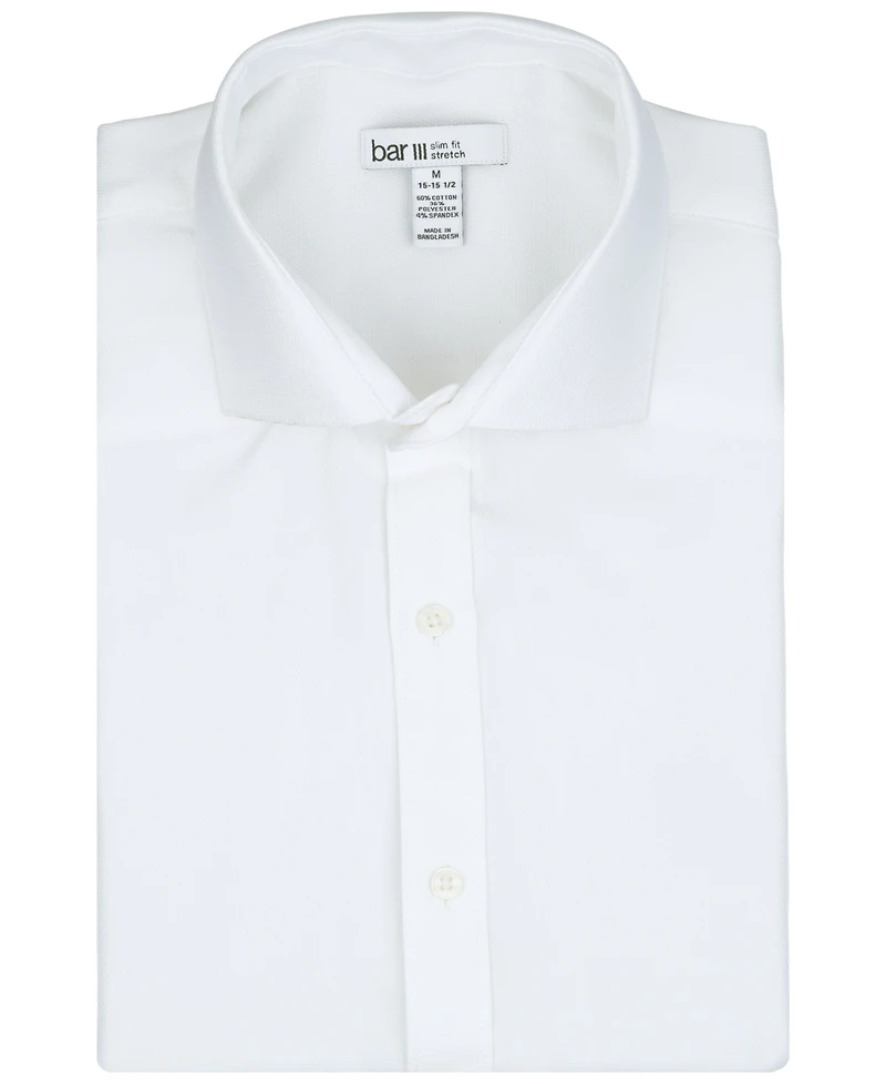 Bar Iii Men's Diamond Dobby Slim-Fit Dress Shirt, Macy's Exclusive