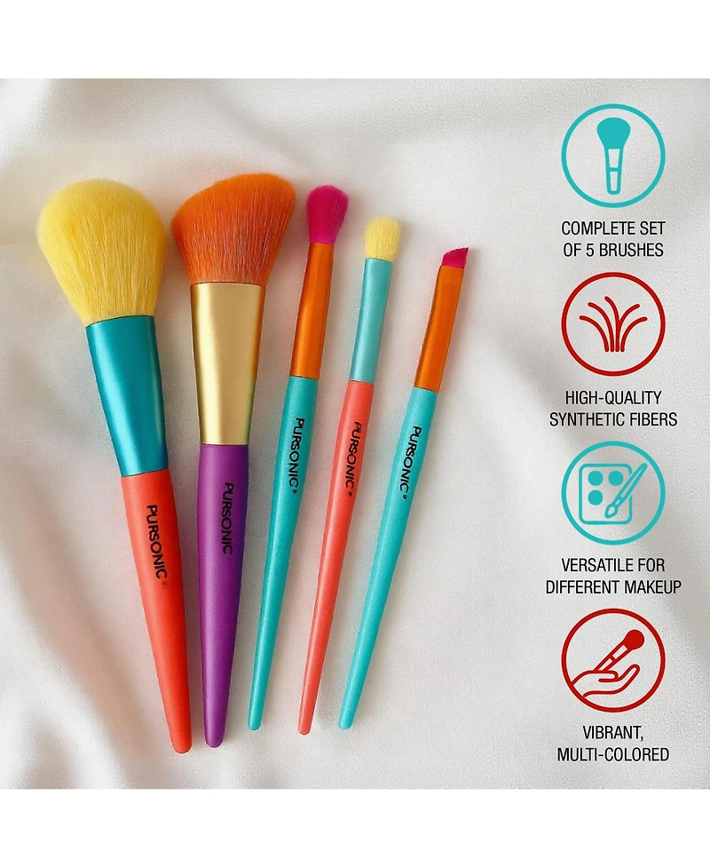 Pursonic Studio Makeup Brush Set (5 pcs