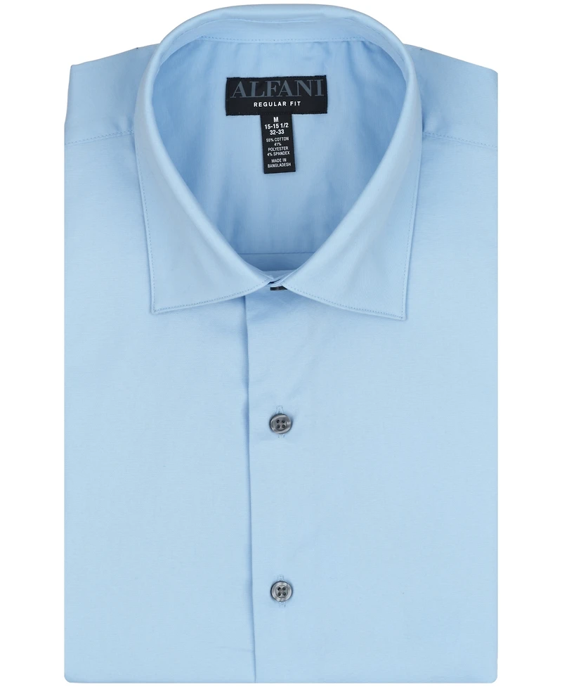 Alfani Men's Solid Regular-Fit Dress Shirt, Macy's Exclusive