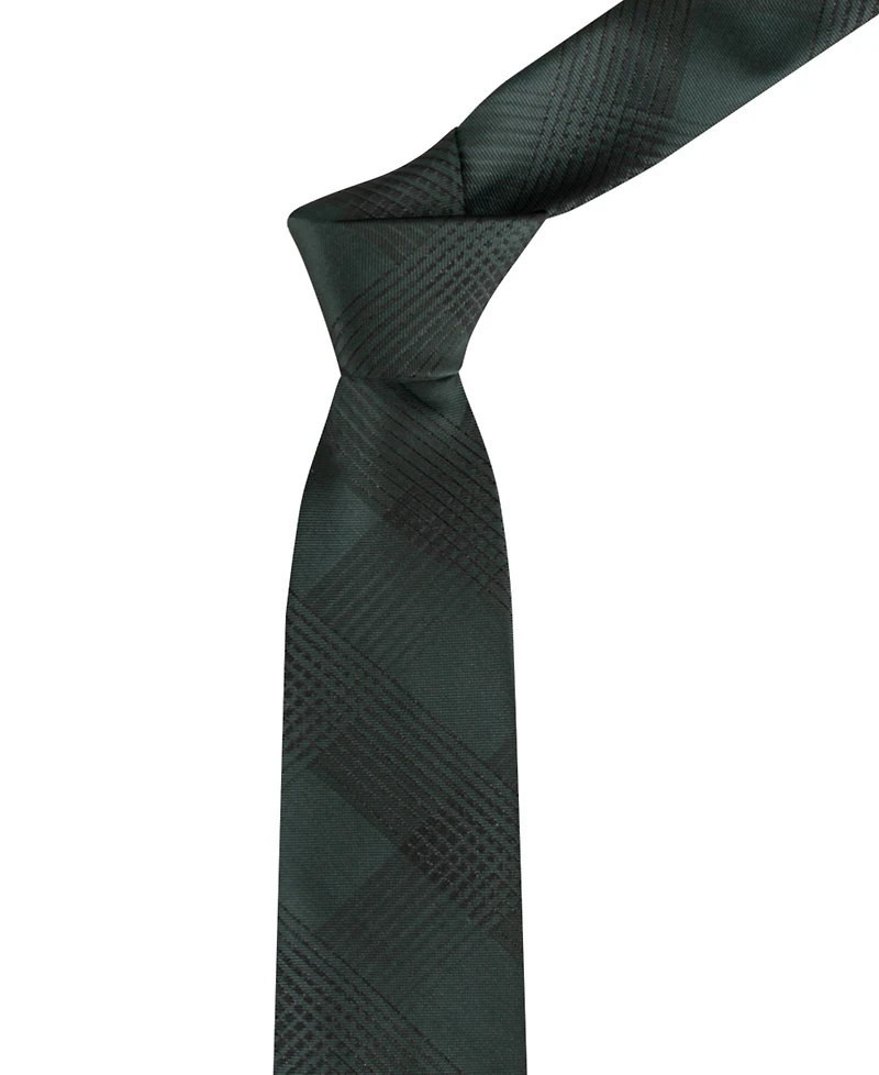 Calvin Klein Men's Evelyn Lurex Plaid Tie