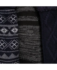Muk Luks Men's 3 Pack Cabin Socks