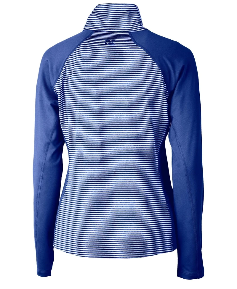Cutter & Buck Forge Tonal Stripe Stretch Half Zip Womens Top Jacket