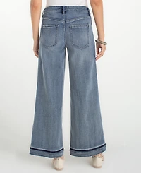 Liverpool Los Angeles Petite Super Stride Wide-Leg Jeans