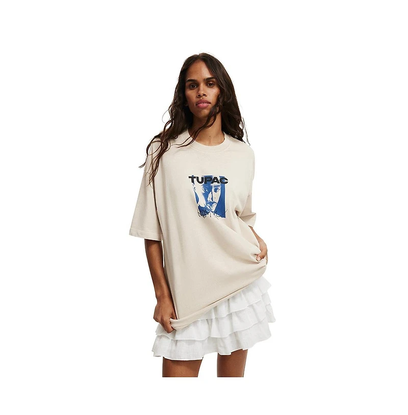 Cotton On Women's The Lcn Music Premium Boxy Graphic Tee