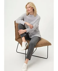 Olsen Women's Melange Knit Mock Neck