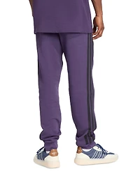 adidas Men's Essentials Regular-Fit 3-Stripes Fleece Joggers