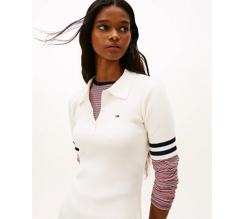 Tommy Jeans Women's Fit and Flare Mini Polo Dress