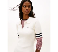 Tommy Jeans Women's Fit and Flare Mini Polo Dress