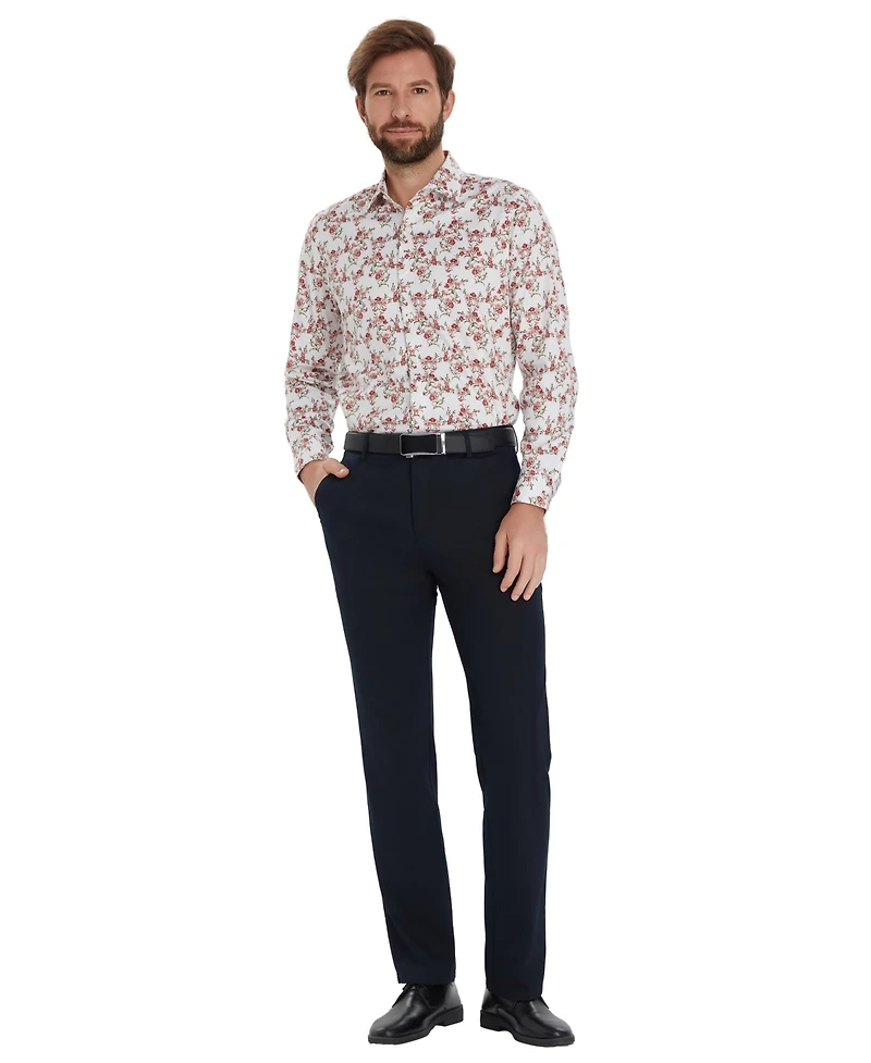 Bar Iii Men's Jones Floral Printed Long-Sleeve Dress Shirt, Macy's Exclusive