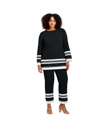 Avenue Women's Border Stripe Tunic
