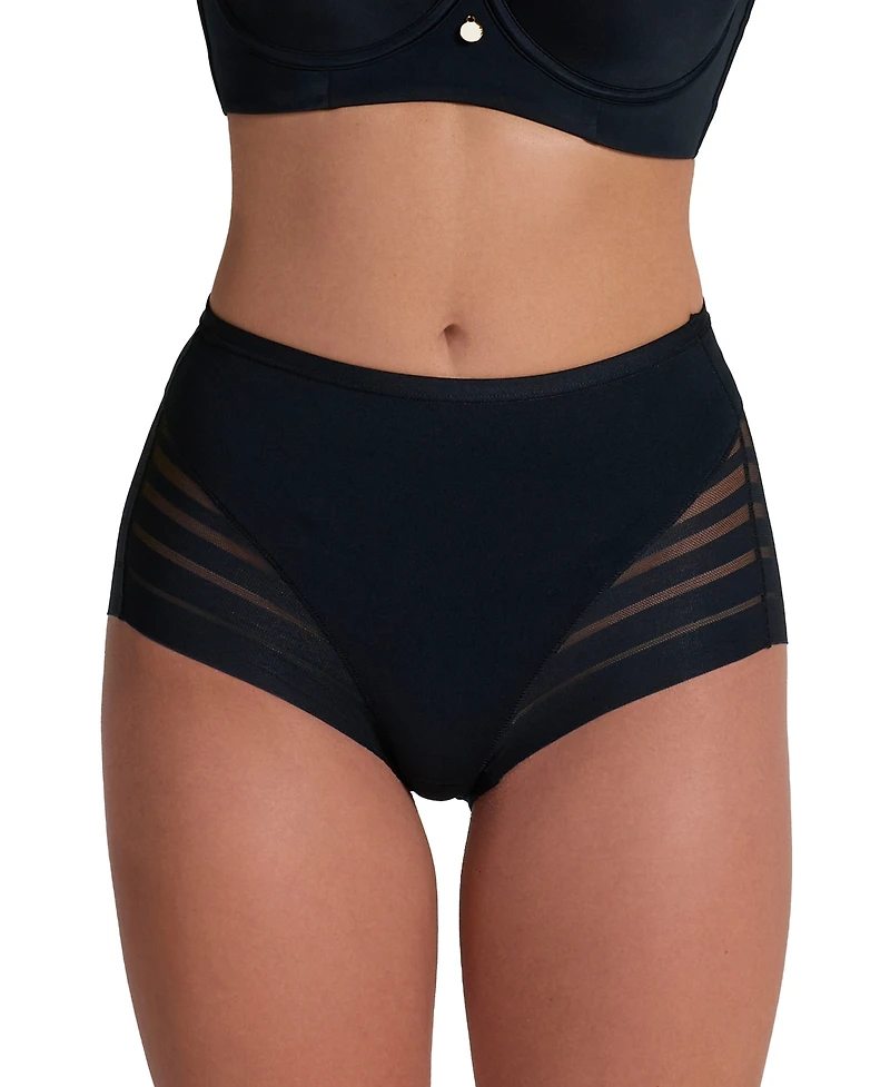 Leonisa Women's Lace Stripe Undetectable Classic Shaper Panty 012903