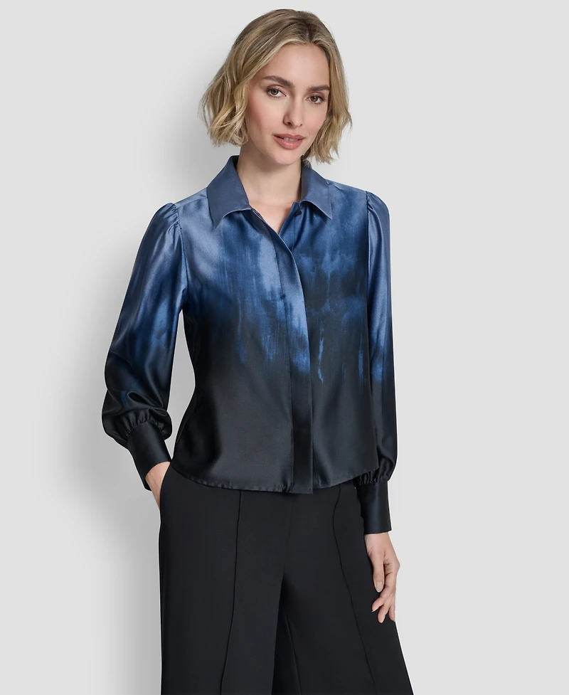 Dkny Women's Balloon-Sleeve Blouse