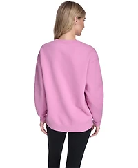 Calvin Klein Women's Puff Print Logo Crewneck Sweatshirt