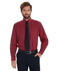 Club Room Men's Stewart Tartan Regular-Fit Dress Shirt, Macy's Exclusive