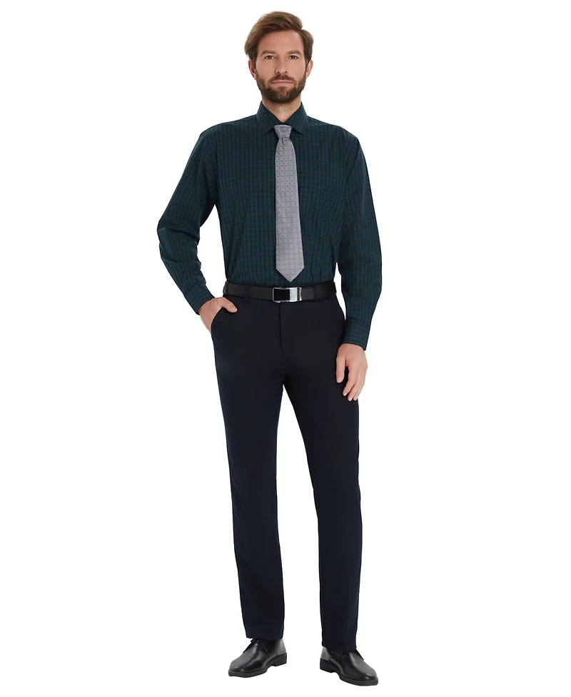 Club Room Men's Mini Blackwatch Regular-Fit Dress Shirt, Macy's Exclusive