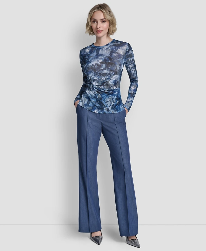 Dkny Women's Crewneck Long-Sleeve Top