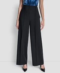 Dkny Women's Pintuck Wide Leg Pants