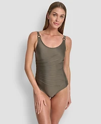 Dkny Women's One-Piece Starburst Swimsuit