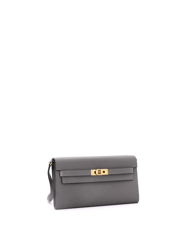 Pre-Owned Hermes Kelly To Go Wallet Evercolor
