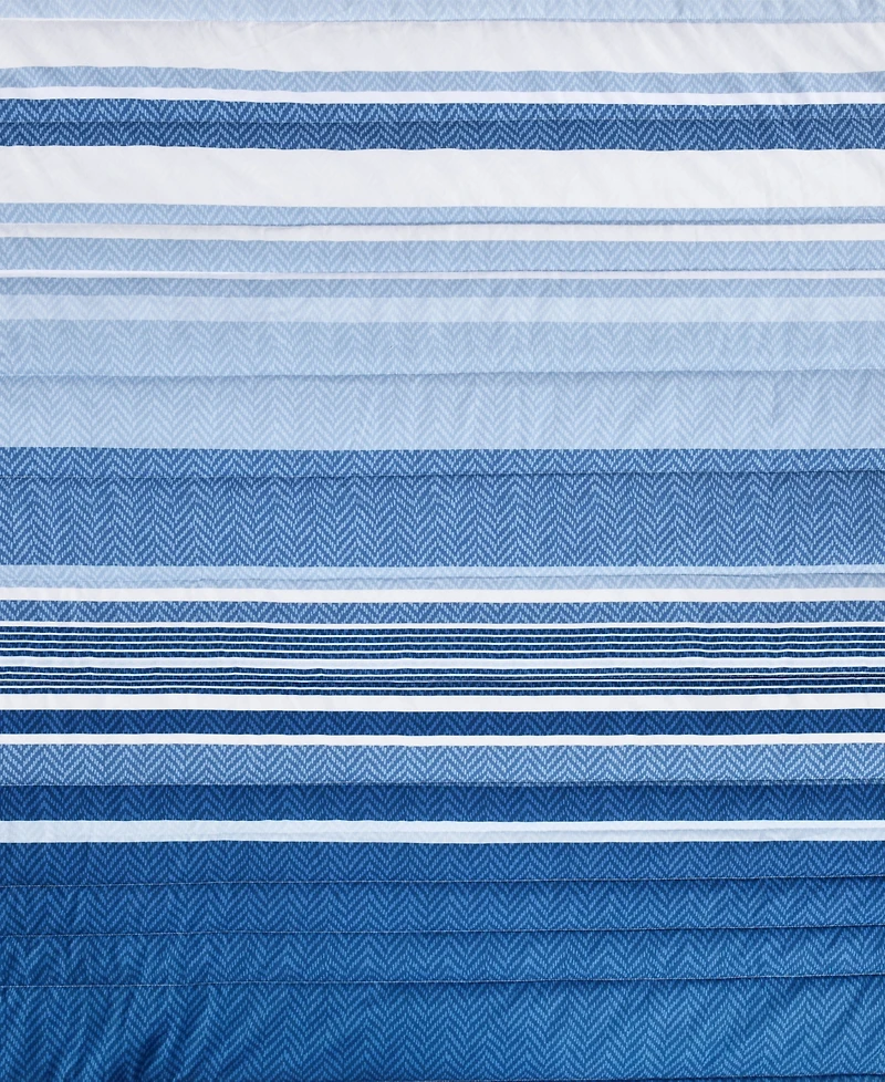 Royal Court Carson Multi-Stripe 3-Pc. Quilt Set, Full/Queen