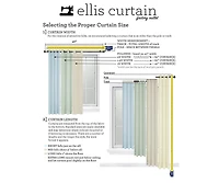 Ellis Curtain 2-Piece Ruffled Priscilla Window Panel Pair with ties - 80x72" Natural