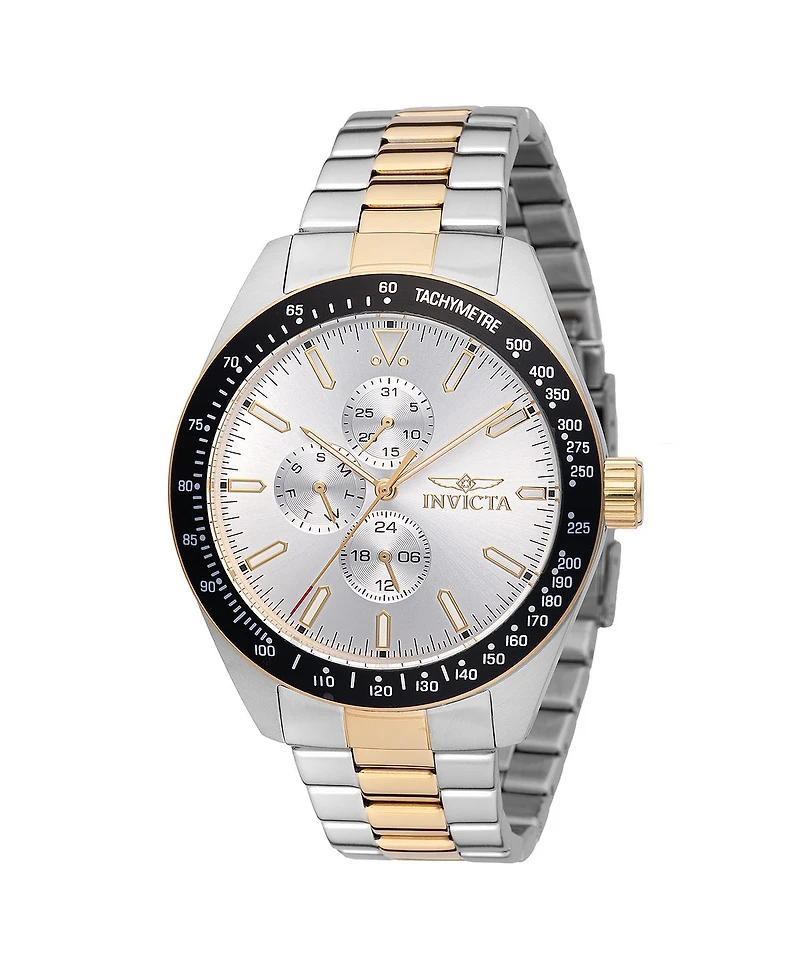 Invicta Men's 48861 Aviator Quartz VH67 Silver Dial Watch