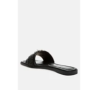 London Rag Womens Hazbin Diamante Flat