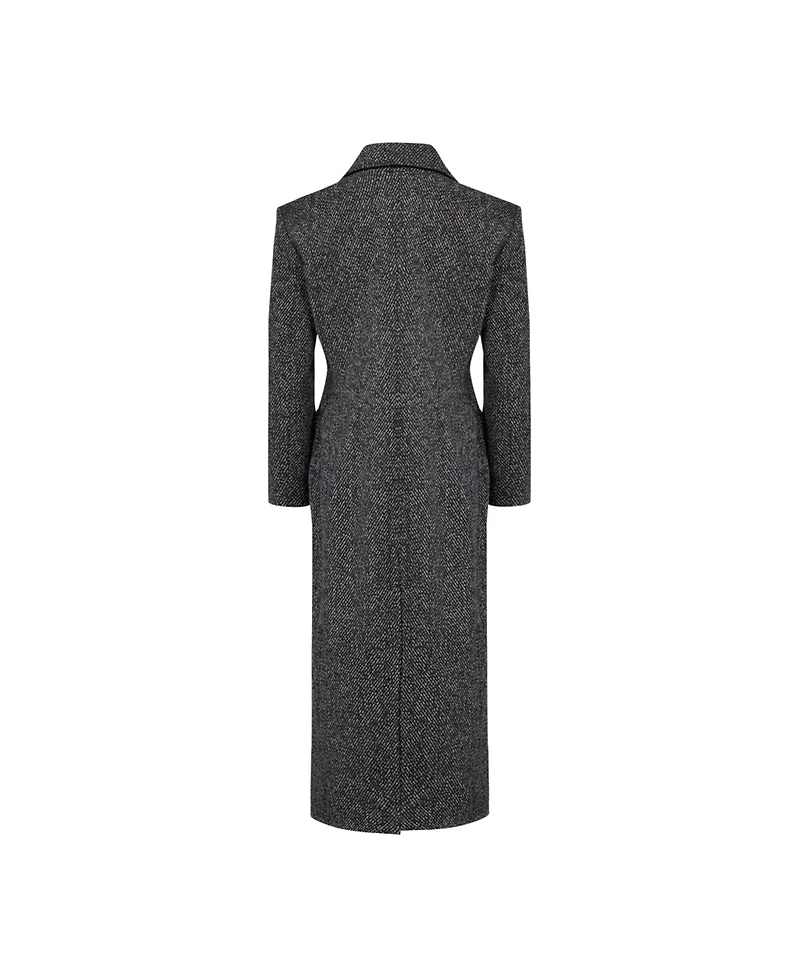 Pcfg Women's Wool-Cashmere Blend Long Overcoat