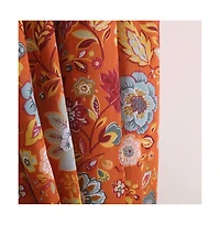 Greenland Home Fashion Astoria Festive And 3" Rod Pocket Window Curtain Panel Pair