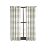 Habitat Paraiso Eclectic Smooth Textured Brighten Space Sheer Panel Grommet Curtain Panel 52" x 84"