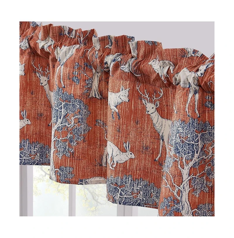 Barefoot Bungalow Greenland Home Fashions Menagerie Window Valance - 84x16", Saffron