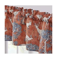 Barefoot Bungalow Greenland Home Fashions Menagerie Window Valance - 84x16", Saffron