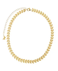 by Adina Eden Solid Chevron Link Chain Choker