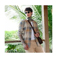 Campus Sutra Men's Gradient-Plaid Regular Shirt