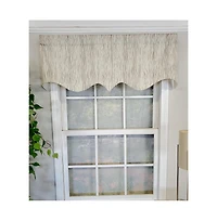 Rlf Home Varvara Regal 3" Rod Pocket Lining Luxurious and Elegant Window Treatment Valance